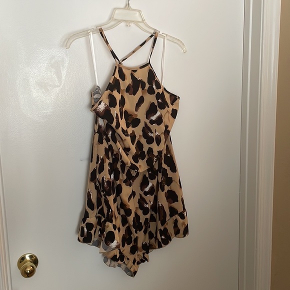 Cheetah Print Romper- new never worn